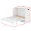 Lit escamotable compact avec tiroir de rangement et prises de courant intégrées et ports USB