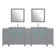 Karson 96'' Double Bathroom Vanity with Ceramic Top with Mirror