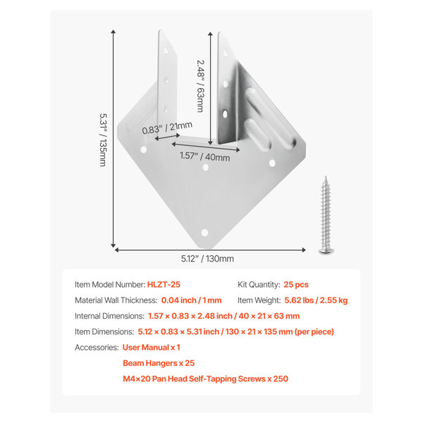 Dimensions du produit