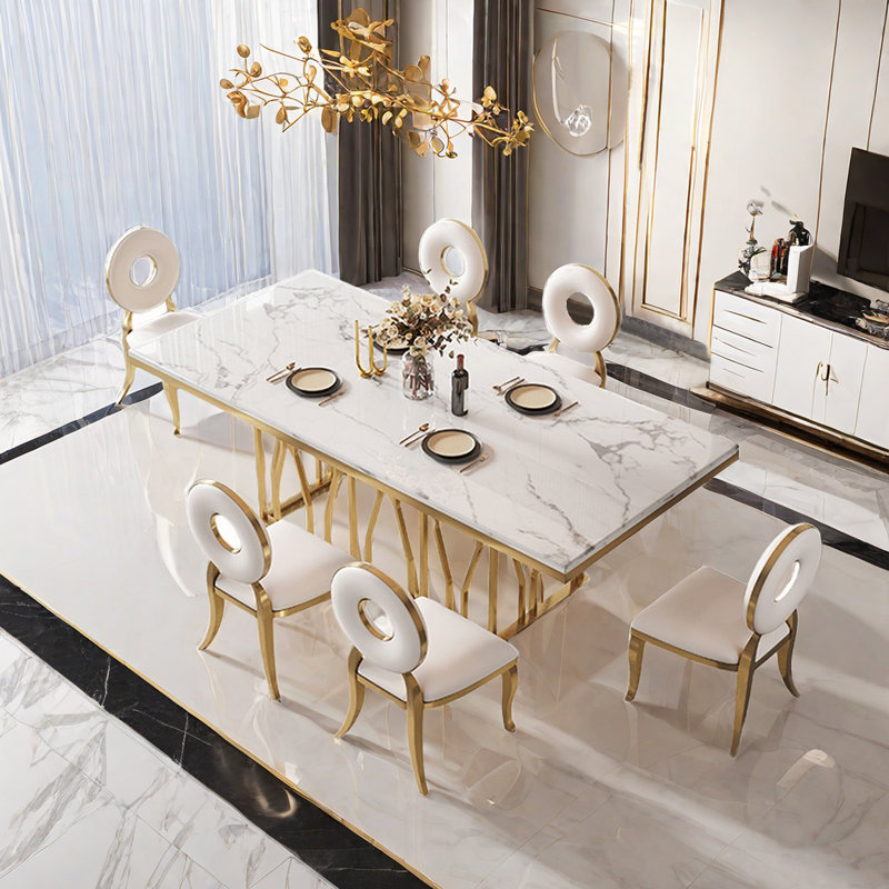 Ensemble repas pour 6 personnes, H 29,53 po x L 70,87 po x l 35,43 po