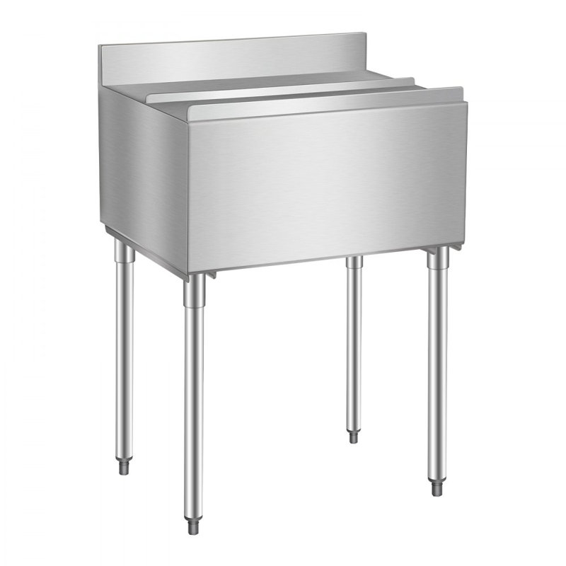 VEVOR 313.6L Ice Chest in Silver