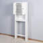Armoire de rangement pour salle de bain en bois au-dessus de la toilette avec tablette réglable 23,62 x 7,72 x 67,32 po