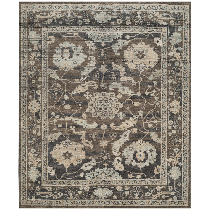 Tapis oriental en laine noué à la main Kline, Rectangle 11 pi x 16 pi
