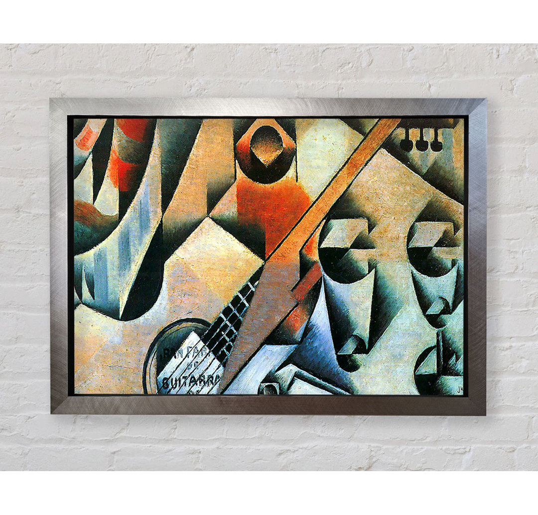 Juan Gris Banjo (Gitarre) und Brille - Einzelne Bilderrahmen Kunstdrucke