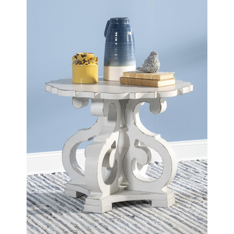 Table de bout Country Living, Blanc