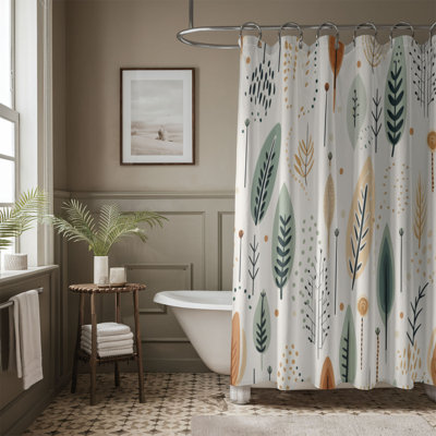Earthy Boho - Rideau de douche Premium