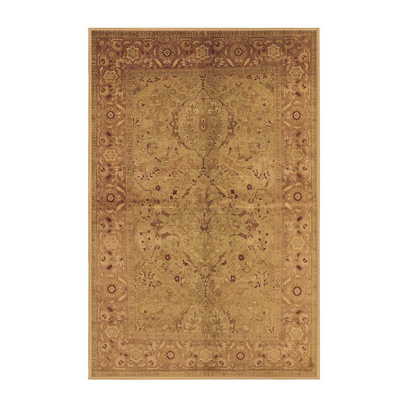 Tapis brun Maliek Mid-Century Modern 3137, Rectangle 6 pi x 9 pi