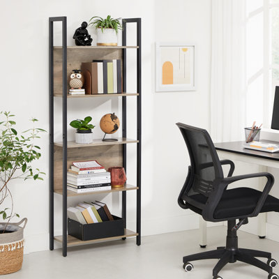 Geter 165cm H x 62cm W Steel Standard Bookcase