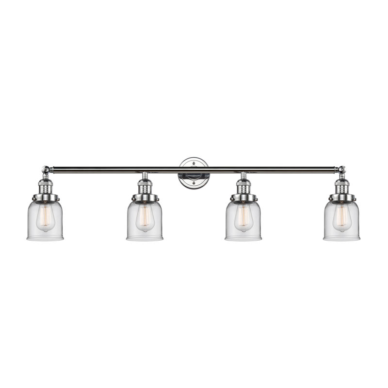 Bell - Éclairage pour meuble-lavabo 4 lumières 42 po, DEL, Transparent, Chrome poli
