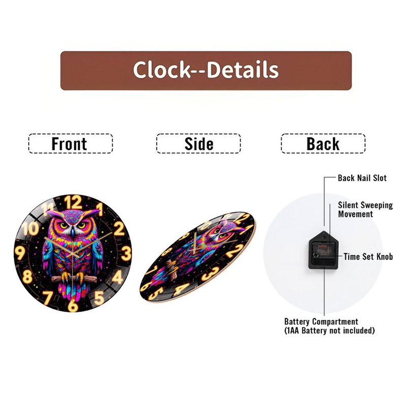 Horloge murale 12 po