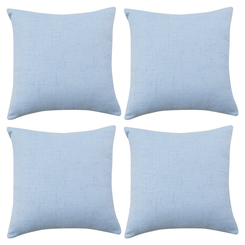  Square Pillow Cover, 20" x 20", Sky Blue