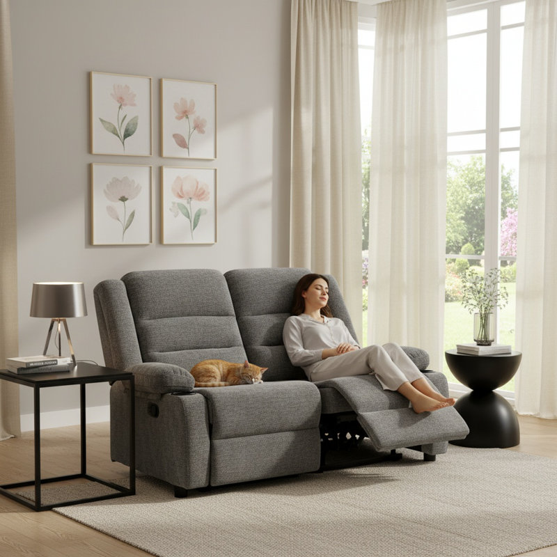 Fauteuil inclinable électrique 52 pouces, Gris chenille