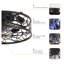 Ventilateur de plafond industriel noir de 18 pouces avec télécommande - Conception en cage rétro, moteur à courant continu silencieux et flux d'air réversible à 6 vitesses pour la chambre à coucher et le salon-121466345