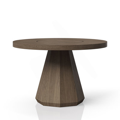 Round Dining Table with Lazy Susan