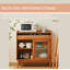 Buffet en bois massif et en verre de style scandinave-1725529752