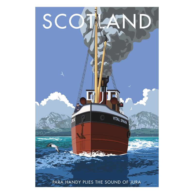 Scotland Para Handy 1 Piece Wall Art, 40cm H x 30cm W x 1cm D, No Frame