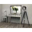 Broussard 112cm Glass Top Console Table