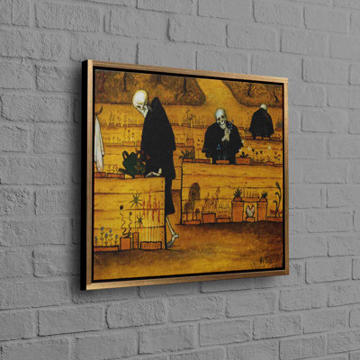 Exceptional 3D Canvas Art Depicting The Garden Of Death Perfect As A Personalized Wedding Gift Or Statement Piece For Your Loft Or Cave