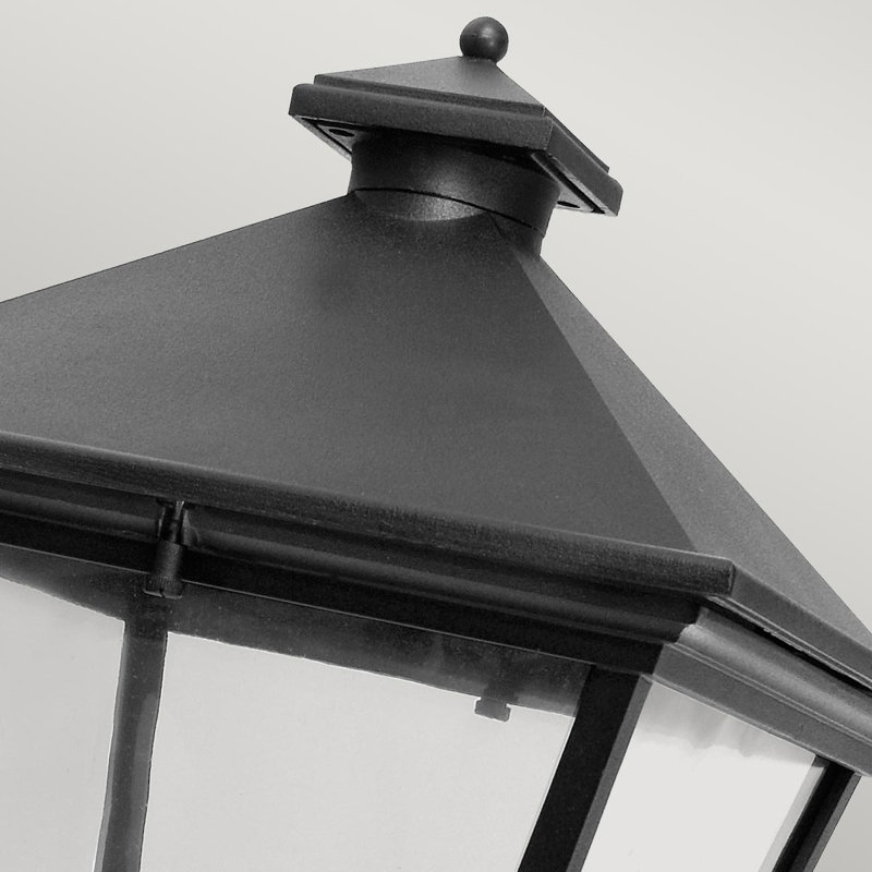 Turquoise 67cm H Outdoor Wall Lantern, Black