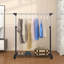 Sasaki Adjustable Rolling Clothing Rack