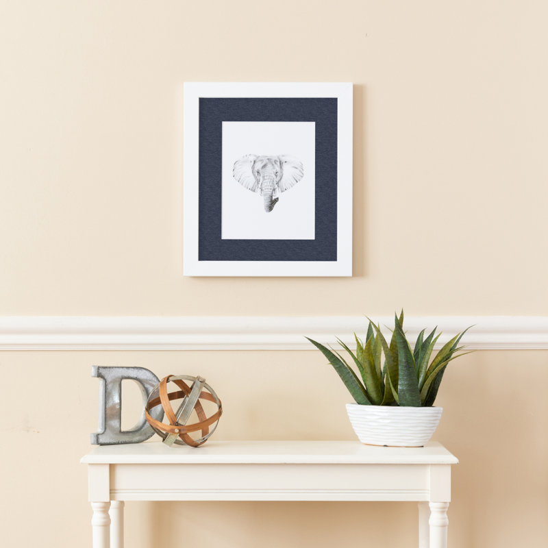 Cadre pour photo simple blanc mat 10 "x 20", Geai bleu