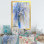 Bleu bleuet et camomille - peinture sur toile