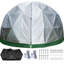 Tente dôme de jardin en filet de polyester avec sac de transport et piquets Garden-98531197-98531195-98531196