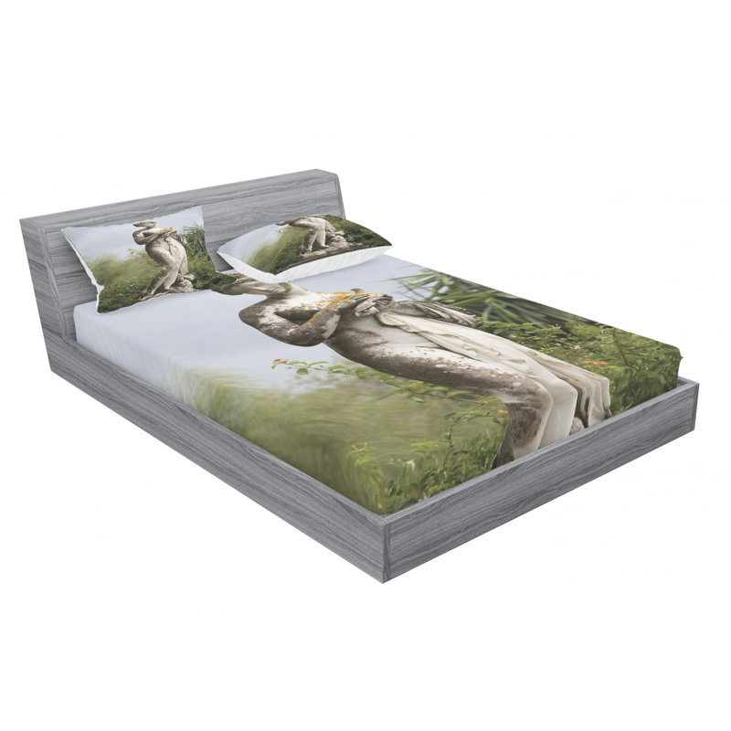 Microfiber Sheet Set, Queen Sheet Set with Fitted Sheet