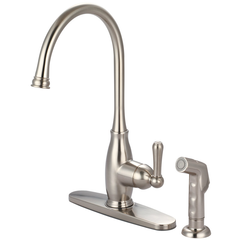 Olympia Faucets Kitchen Faucet, PVD Brushed Nickel