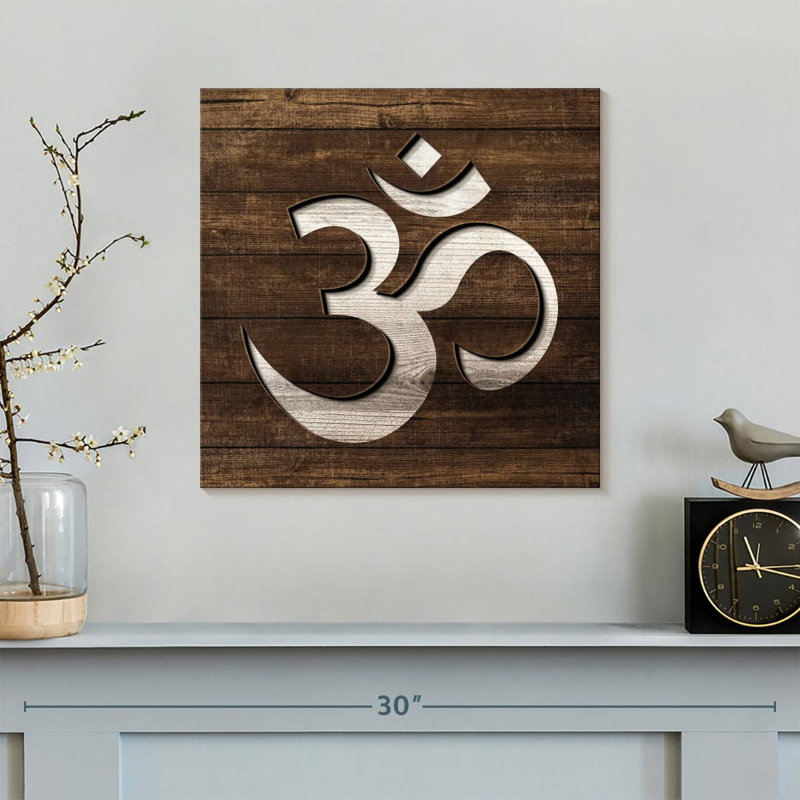 Spiritual Om I, reproduction sur toile, H 16 po x l 16 po x P 1,25 po