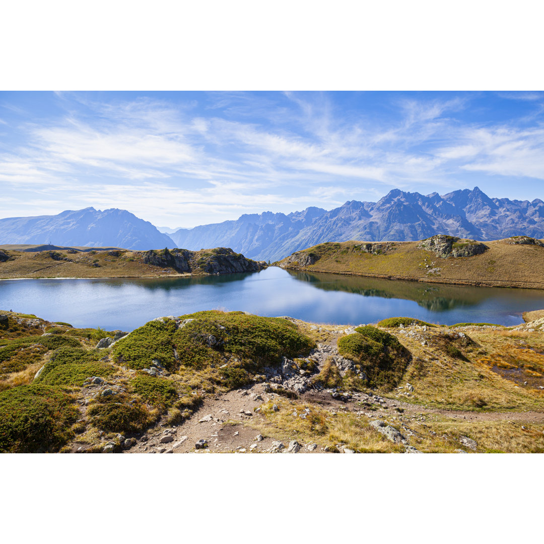 Lac Noir und Belledonne Gebirge von Imv - Druck