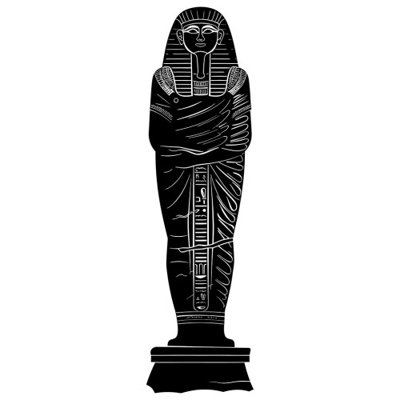 Silhouette de sarcophage égyptien SS11166