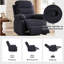 Fauteuil inclinable et pivotant en plusieurs couleurs 360 °-1060315761