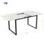 Extendable Metal Base Dining Table