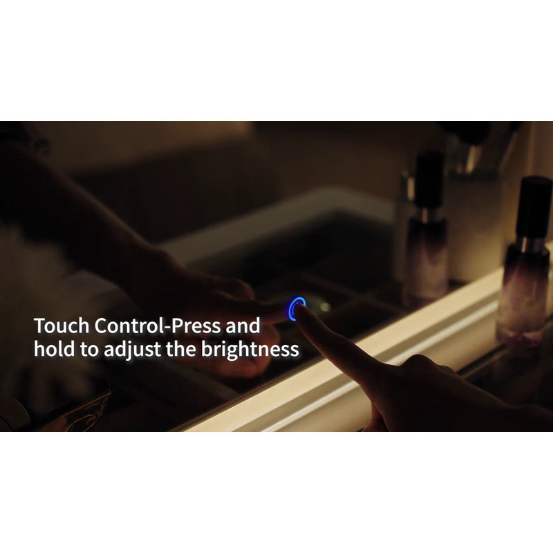 Zadia 48" Makeup Vanity with 36" Lighted Mirror, 4 Dressers & Charging Station & 3 Light Modes