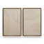 «Echoed Curves in Beige», ensemble de 2 impressions sur toile dans un cadre en érable, 18 po x 12 po-109129791-119946518-109129790