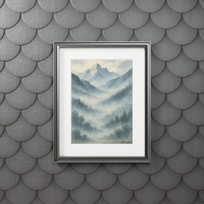Clinger Single Picture Frame Print