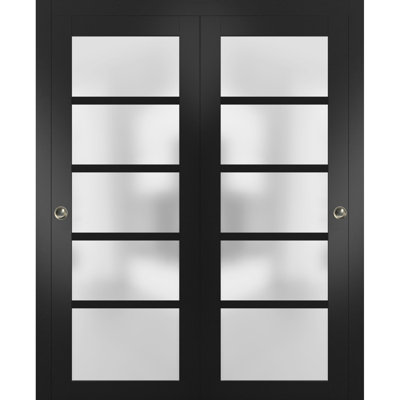 Portes de placard coulissantes en verre givré Quadro