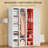 Portable Wardrobe Closet With Multiple Compartments And Hanging Rod For Organized Storage
