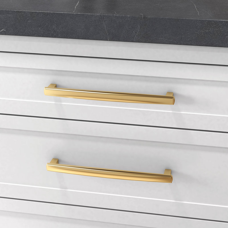 4359 Severin Fayerman A Pull, 12" CTC, Non-lacquered Brass