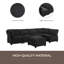 Modular Sectional Sofa U Shaped Modular Couch With Reversible Chaise Modular Sofa Sectional Couch,6- Seat Convertible Sofa,Fit For Living Room-129539949