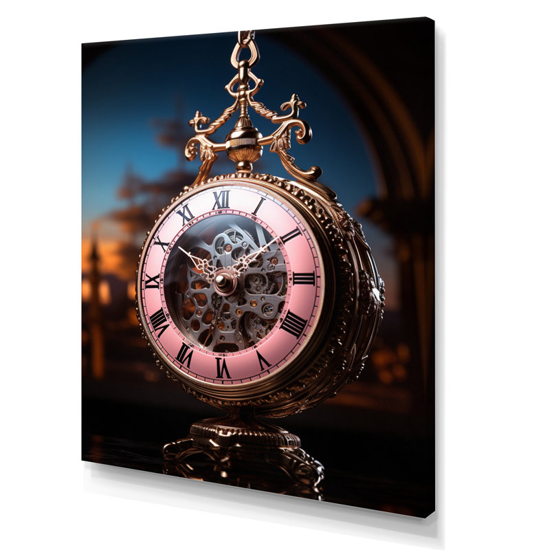 Izma " Clock Eternal Grace ", 32" H x 16" W x 1" D, Wrapped Canvas