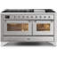 Cuisinière à gaz double autoportante 60 po 5,02 pi³ avec plaque chauffante Majestic II-48279834-48279821