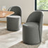 Clester Modern Upholstered Fully Assembled Swivel Dining Chair Set