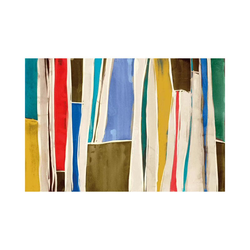 Striped Flat I by Edward Selkirk - Wrapped Canvas Painting, 20.32 cm H x 30.48 cm W