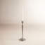 Porte-bougie conique moderne en aluminium - Élégant support à pilier en métal pour une décoration intérieure élégante.-1461433728