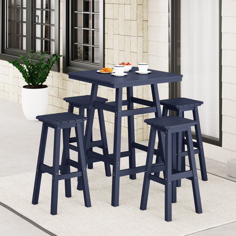 Laguna 5-Piece Square Bar Set, Navy