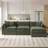 Modular L-Shaped Sectional Sofa-1332630889