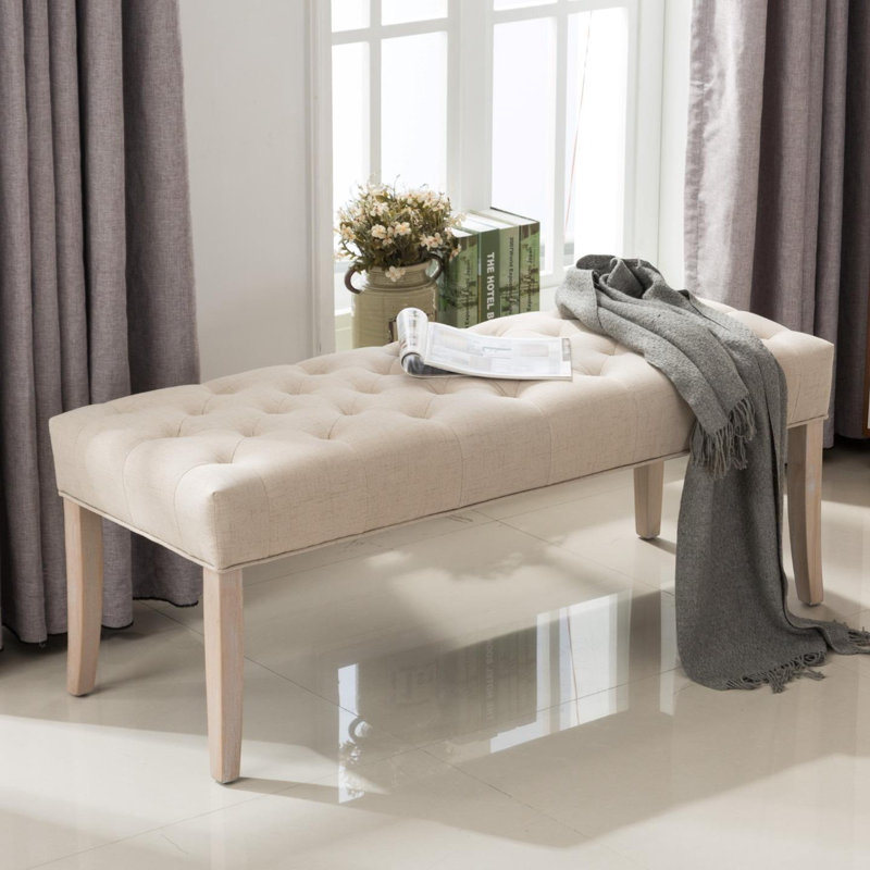 Ardine Linen Upholstered Bench