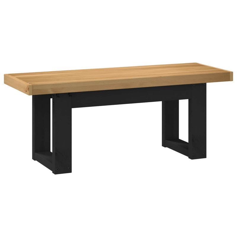 Solid Wood Bench, Natural